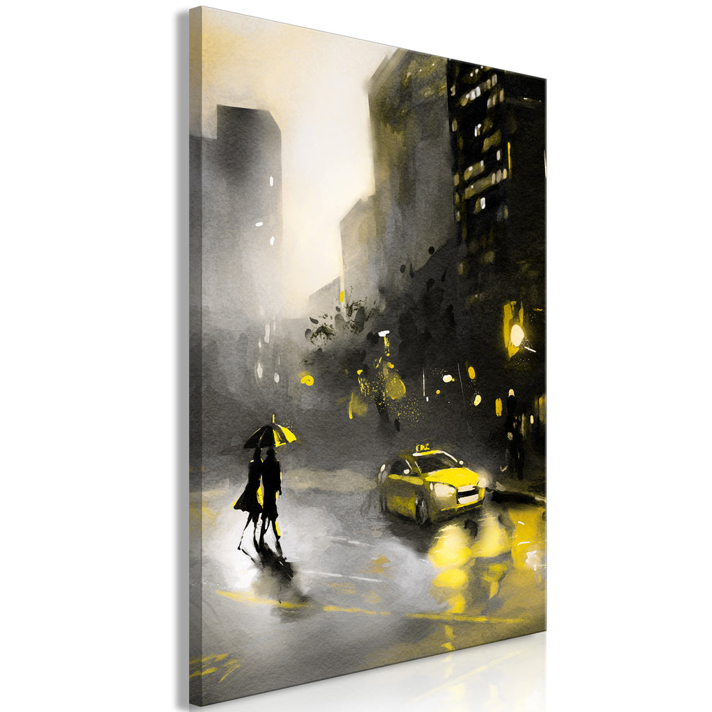 Canvas Print City Glow Vertical