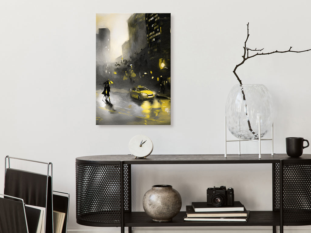 Canvas Print City Glow Vertical