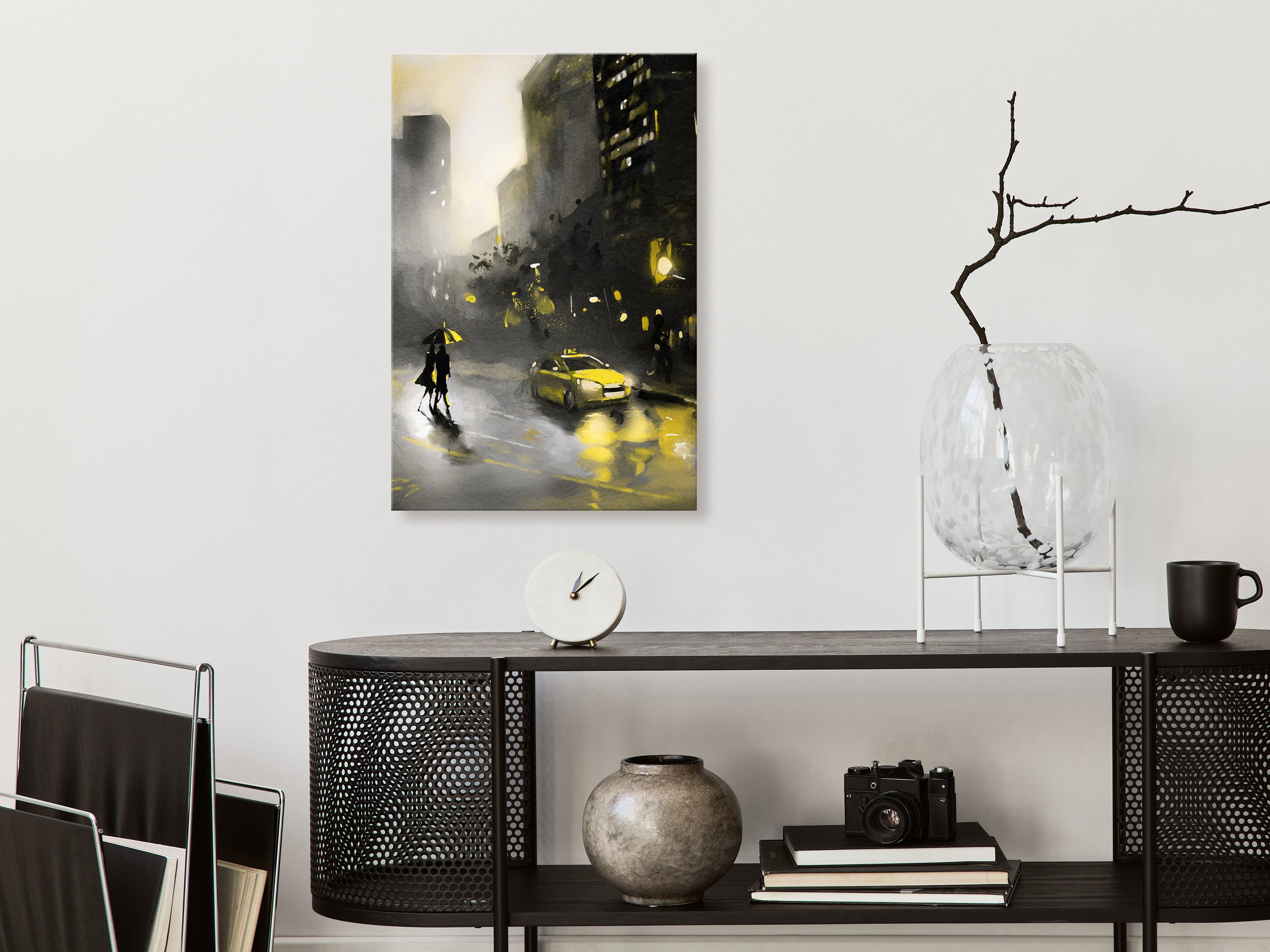 Canvas Print City Glow Vertical