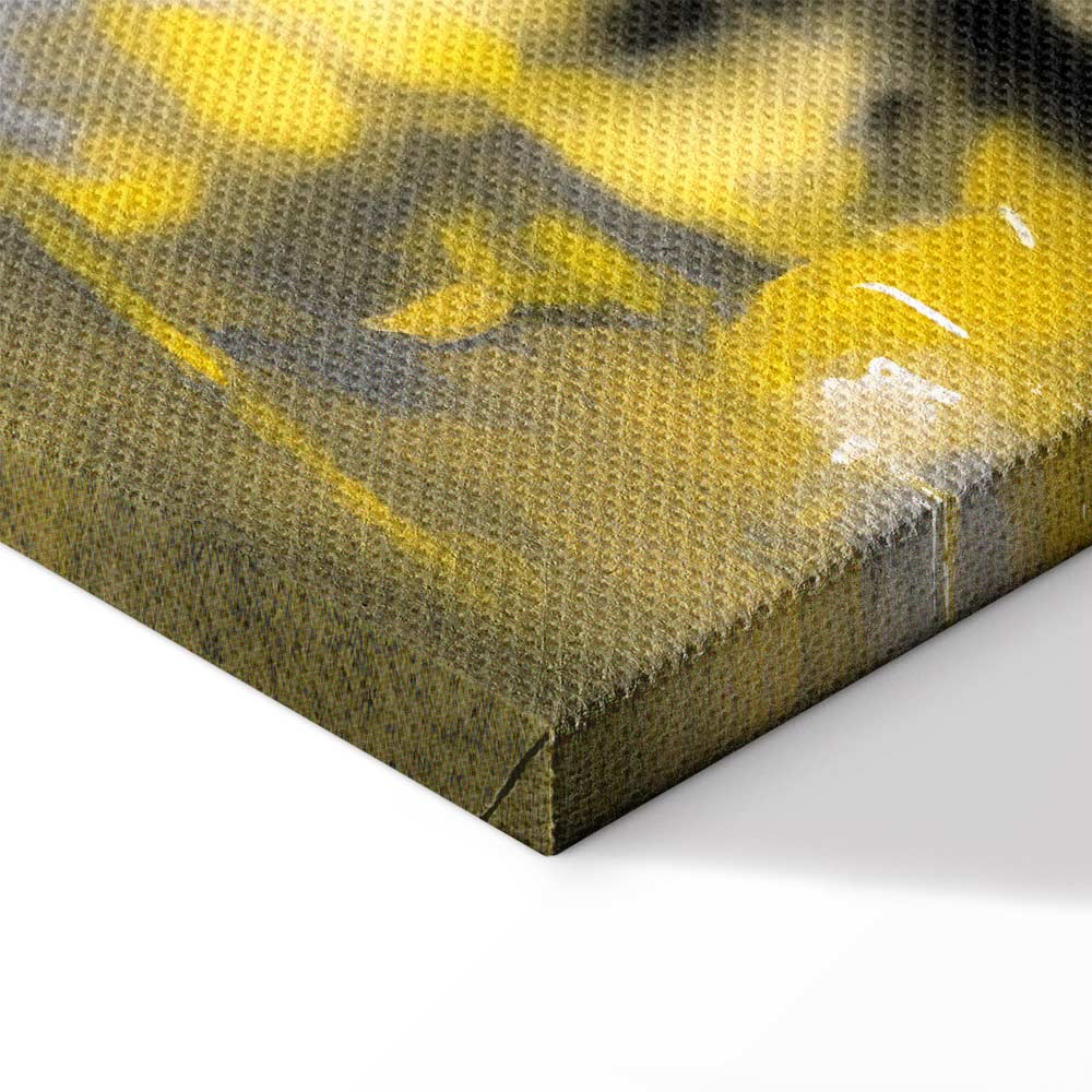 Rainy City Street Lights Vertical Canvas Print