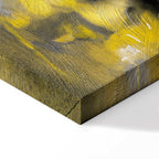 Rainy City Street Lights Vertical Canvas Print