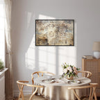 Vintage Floral Abstract Nature Canvas Print