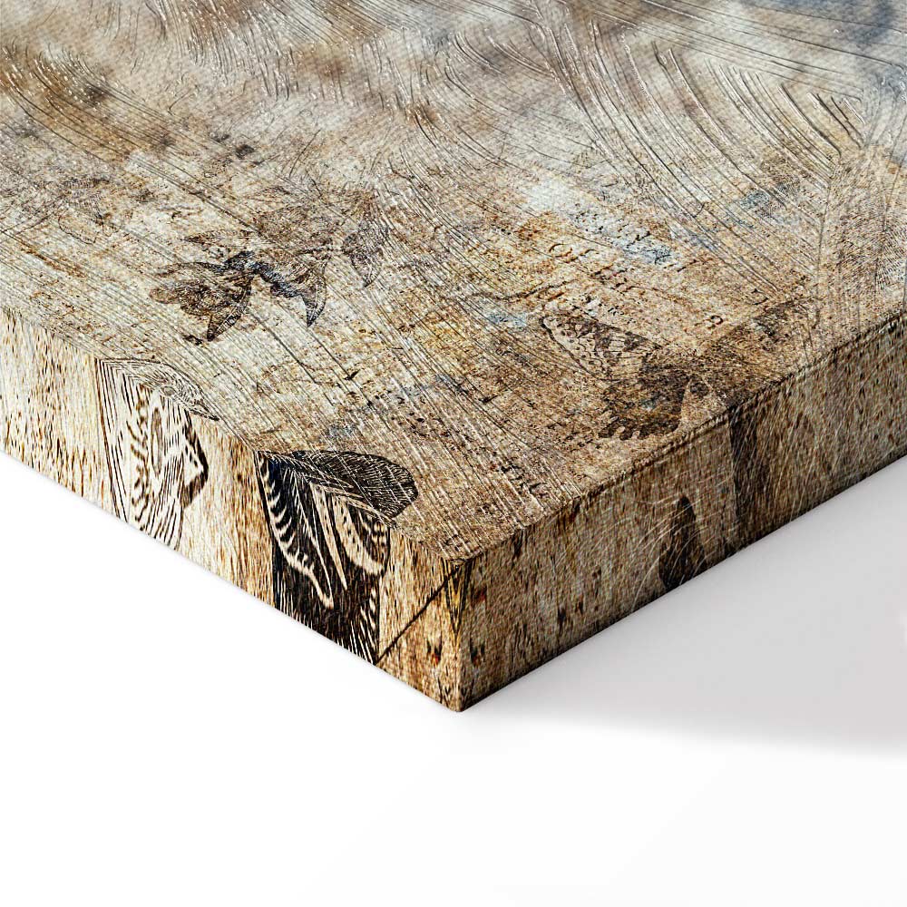 Vintage Floral Abstract Nature Canvas Print