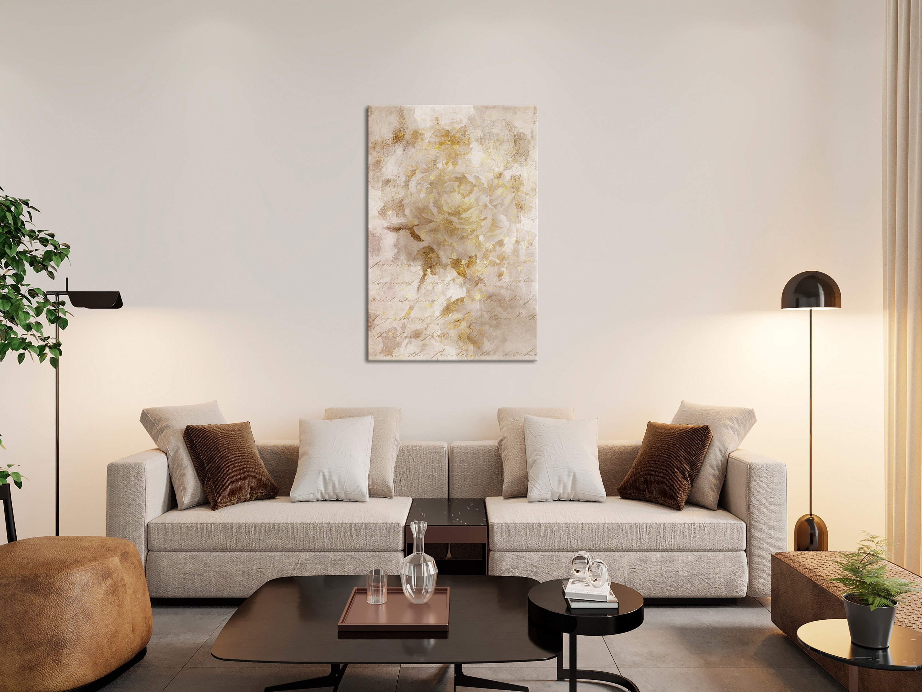 Canvas Print Vertical - Painted Dreams (1 Part)