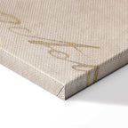 Abstract Vintage Inscriptions Vertical Canvas Print