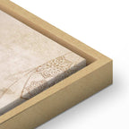 Abstract Vintage Inscriptions Vertical Canvas Print