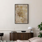 Abstract Vintage Inscriptions Vertical Canvas Print