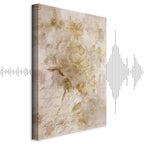 Abstract Vintage Inscriptions Vertical Canvas Print