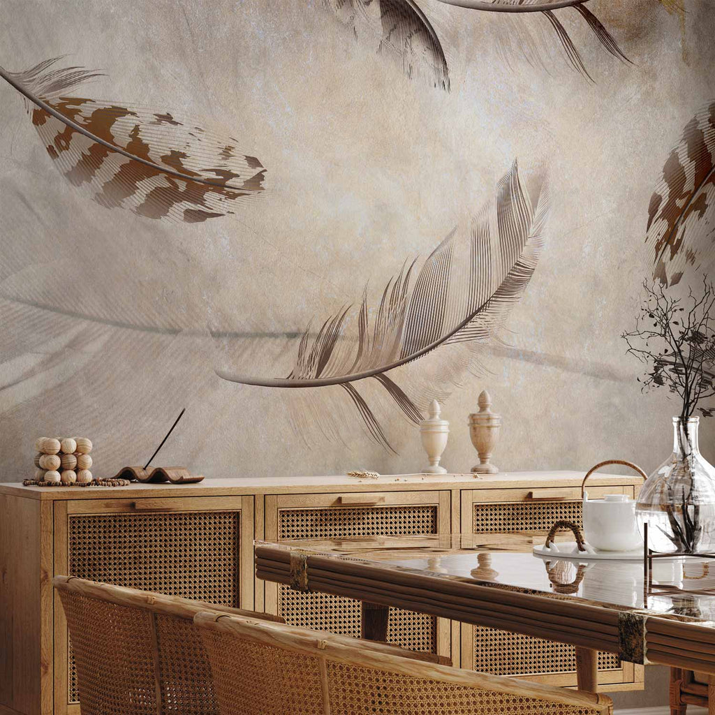 Abstract Vintage Nature Wall Mural