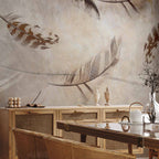 Abstract Vintage Nature Wall Mural