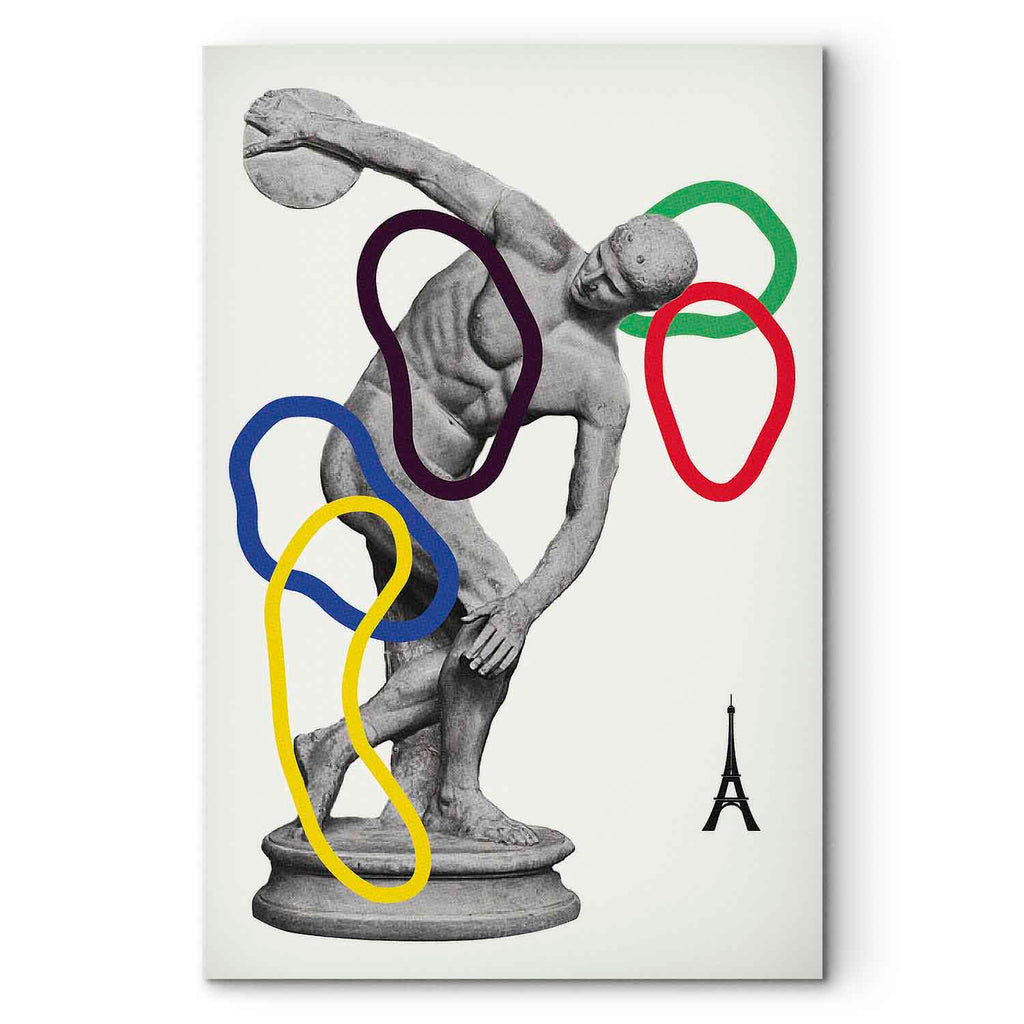 Abstract Sports Collage Graphic Canvas Print