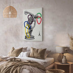 Abstract Sports Collage Graphic Canvas Print