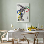 Abstract Sports Collage Graphic Canvas Print