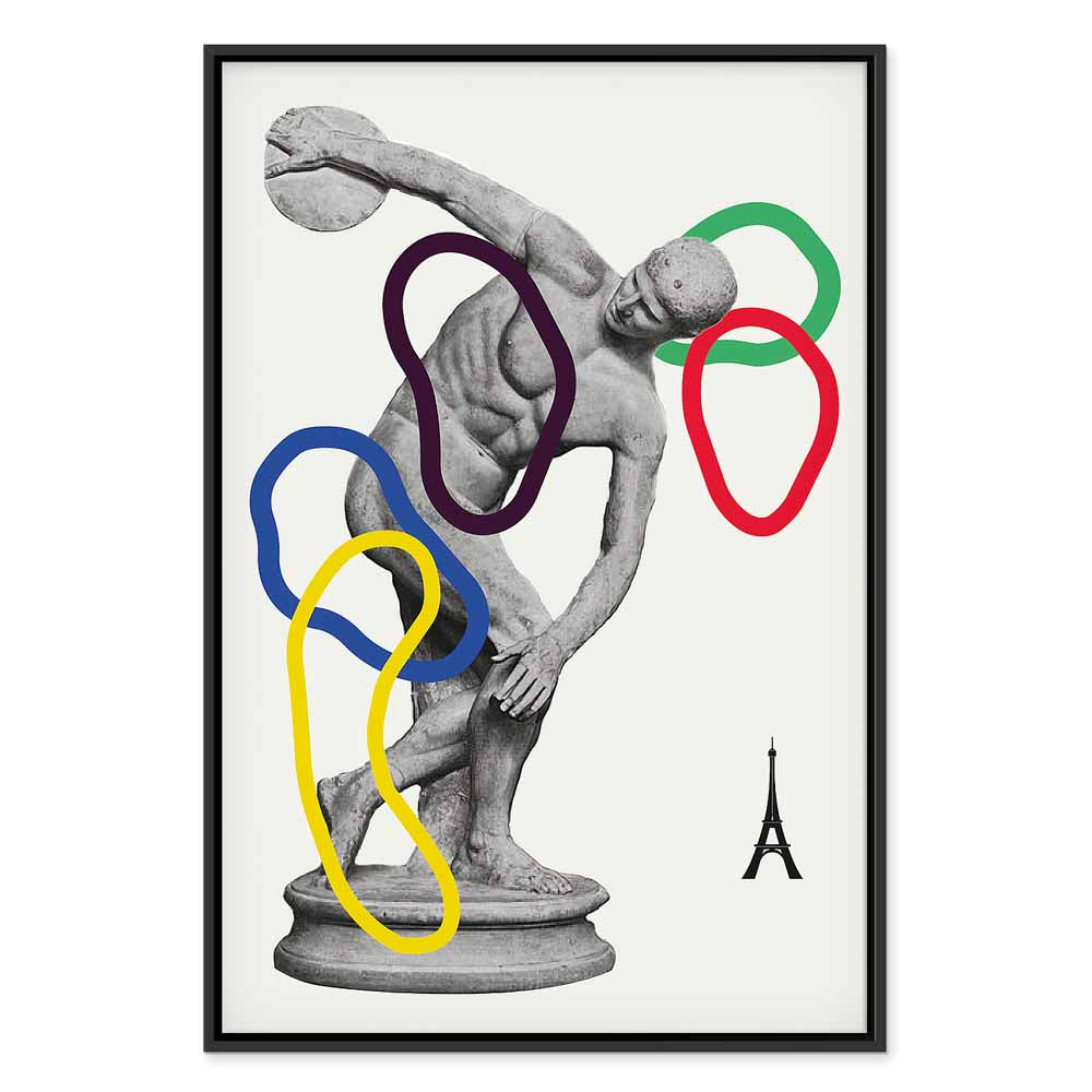 Abstract Sports Collage Graphic Canvas Print