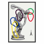 Abstract Sports Collage Graphic Canvas Print