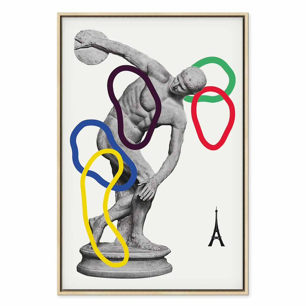 Abstract Sports Collage Graphic Canvas Print