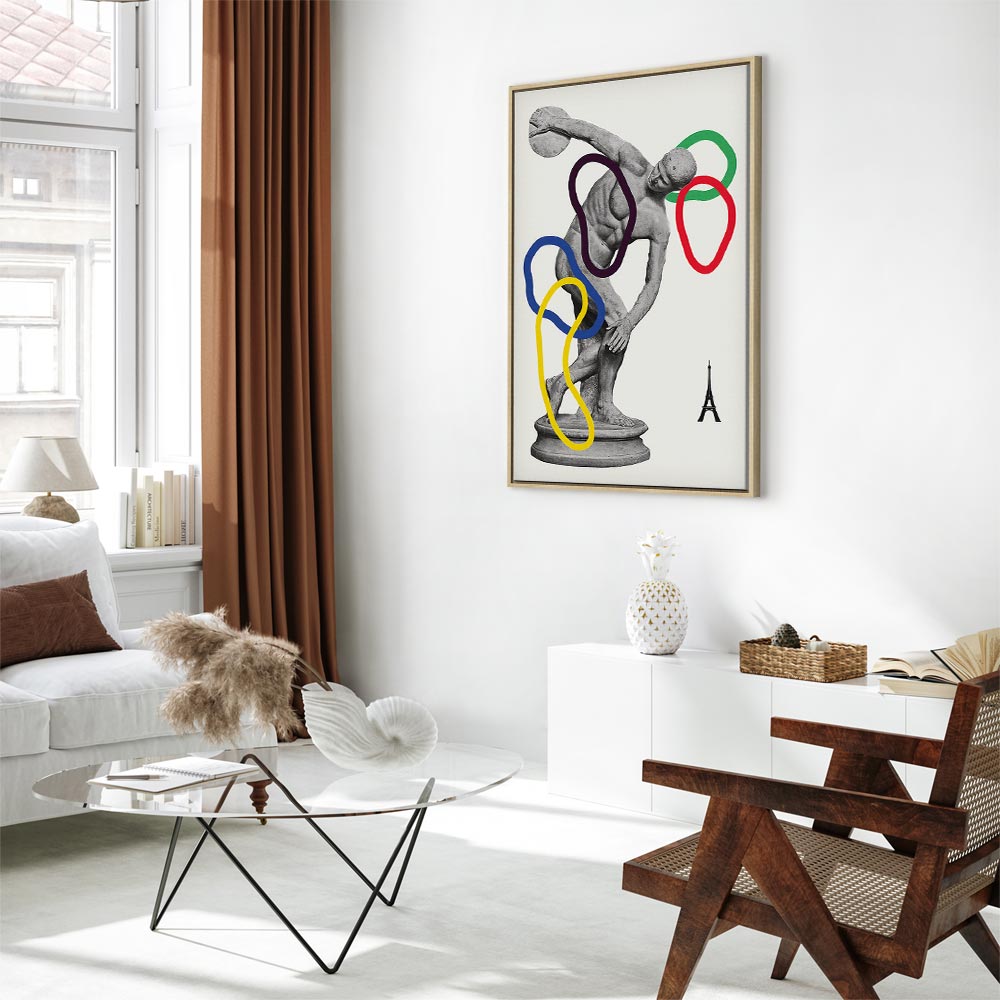 Abstract Sports Collage Graphic Canvas Print