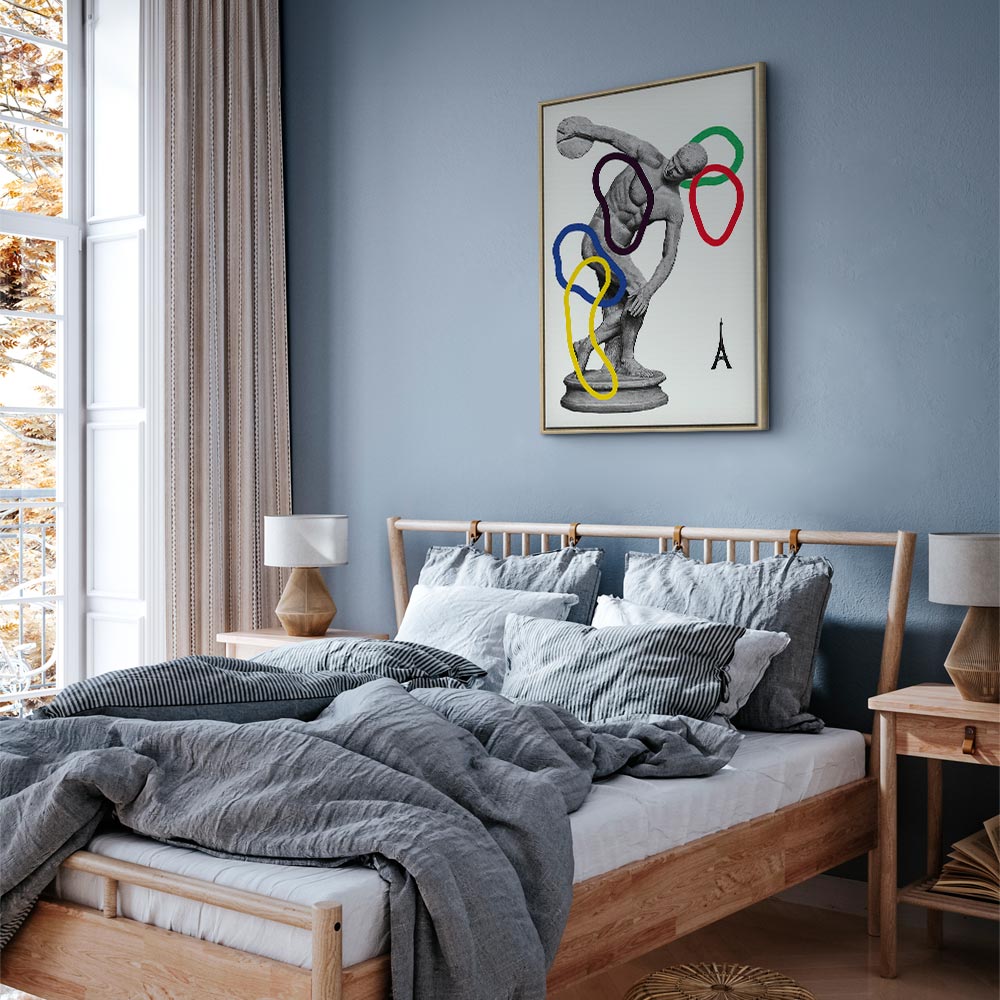 Abstract Sports Collage Graphic Canvas Print