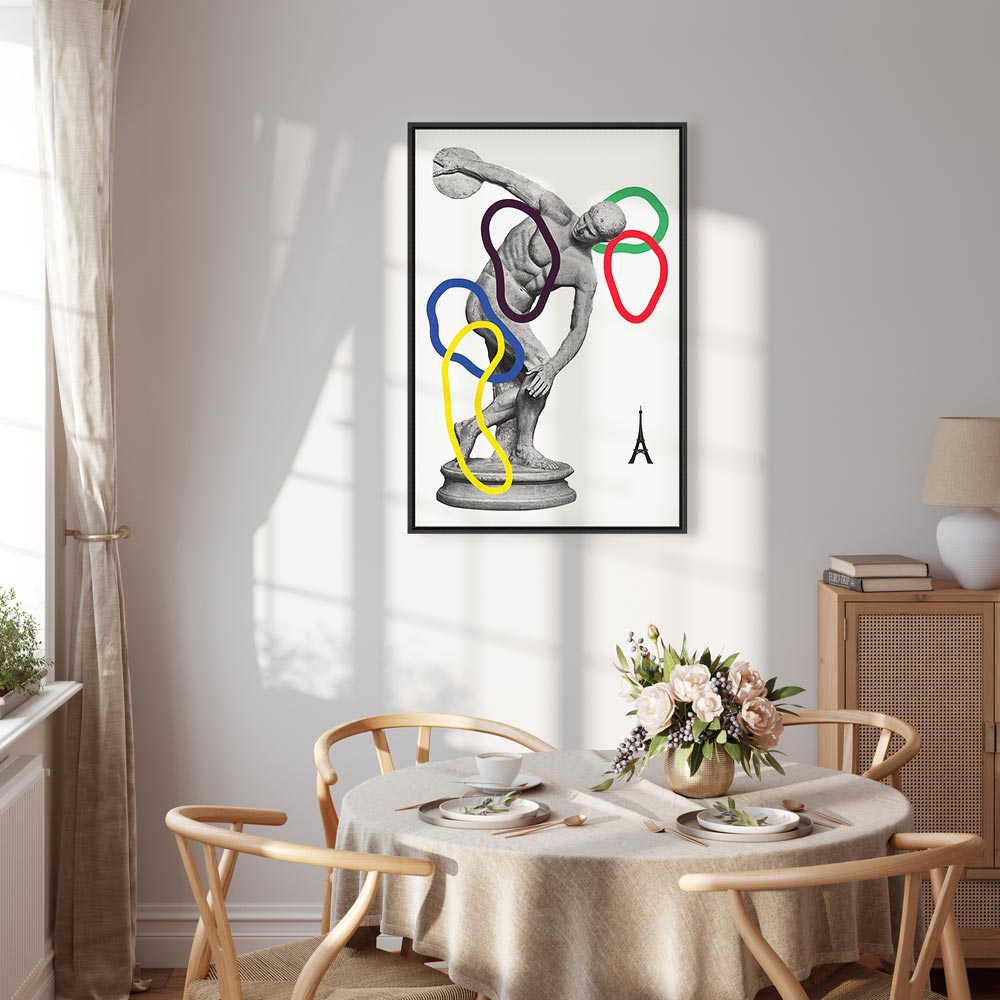 Abstract Sports Collage Graphic Canvas Print