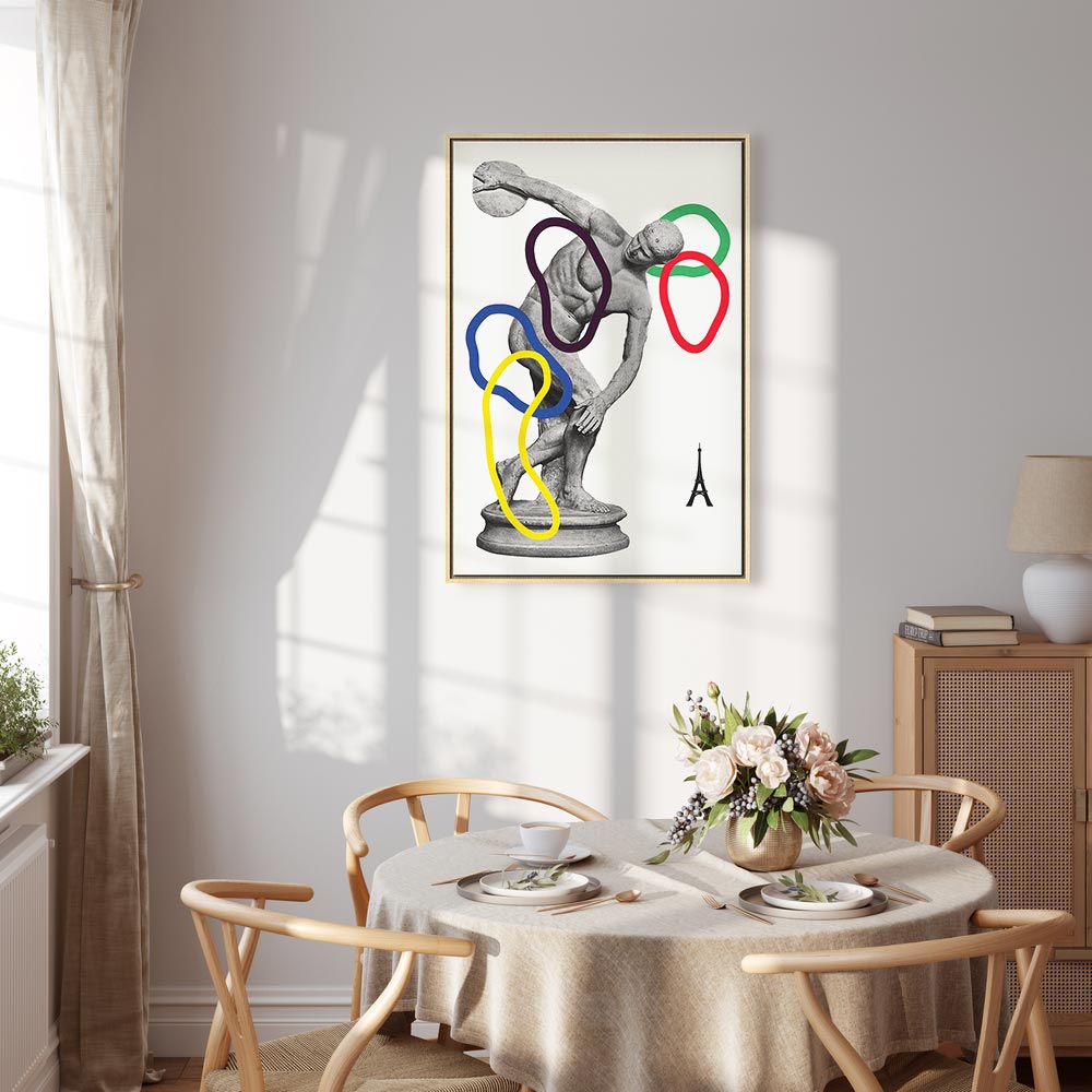 Abstract Sports Collage Graphic Canvas Print