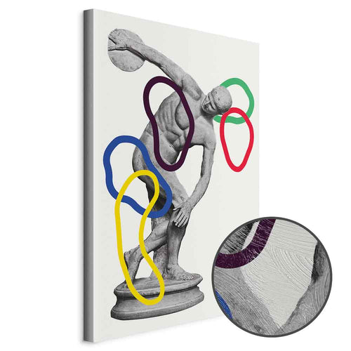 Abstract Sports Collage Graphic Canvas Print
