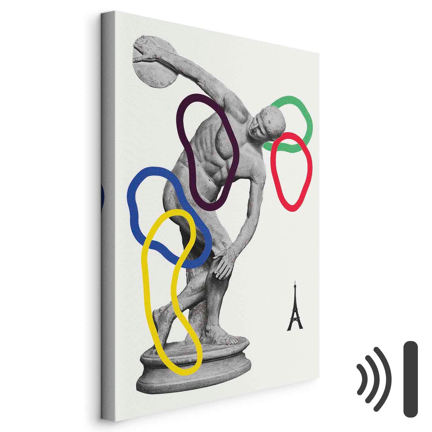 Abstract Sports Collage Graphic Canvas Print