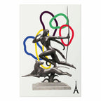 Abstract Archer Woman Collage Graphic Poster