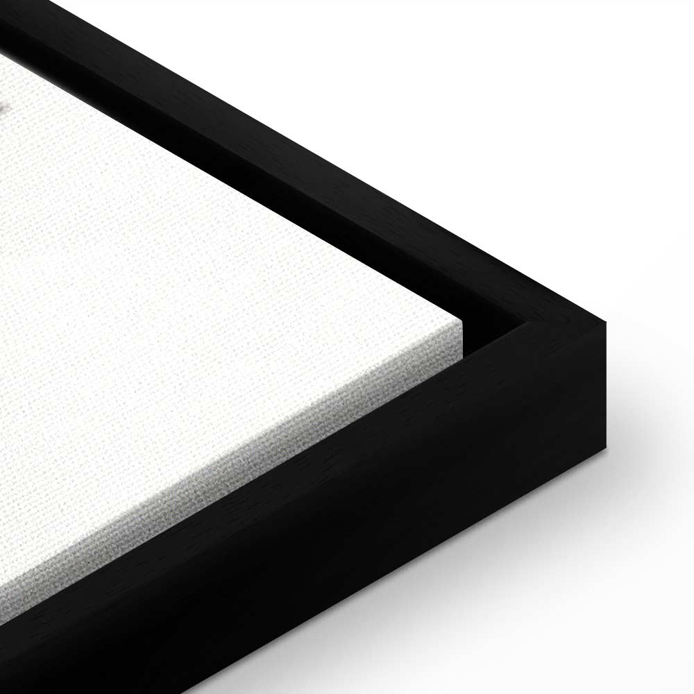 Woman With Dog Illustration Contemporary Canvas Print