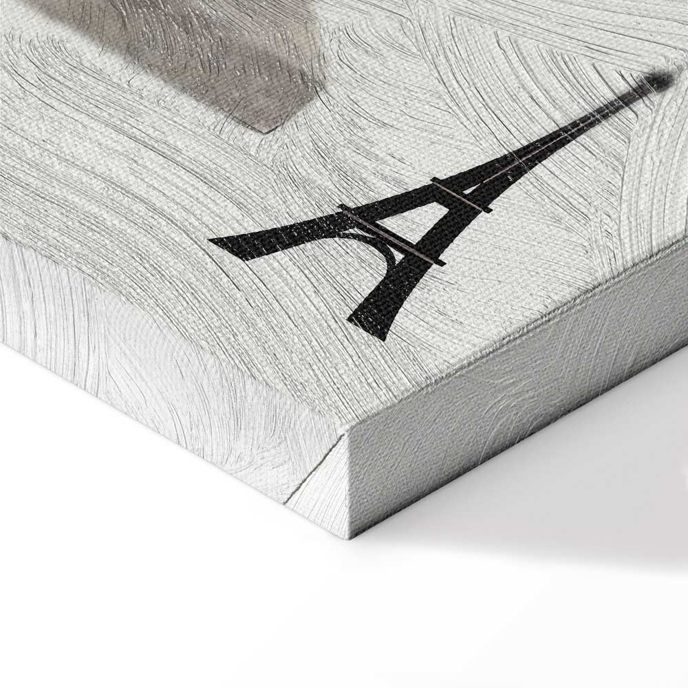 Woman With Dog Illustration Contemporary Canvas Print