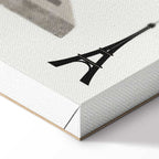 Woman With Dog Illustration Contemporary Canvas Print