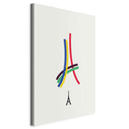 Canvas Print Eiffel Tower Abstract Colorful