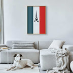 Eiffel Tower French Flag Graphic Poster