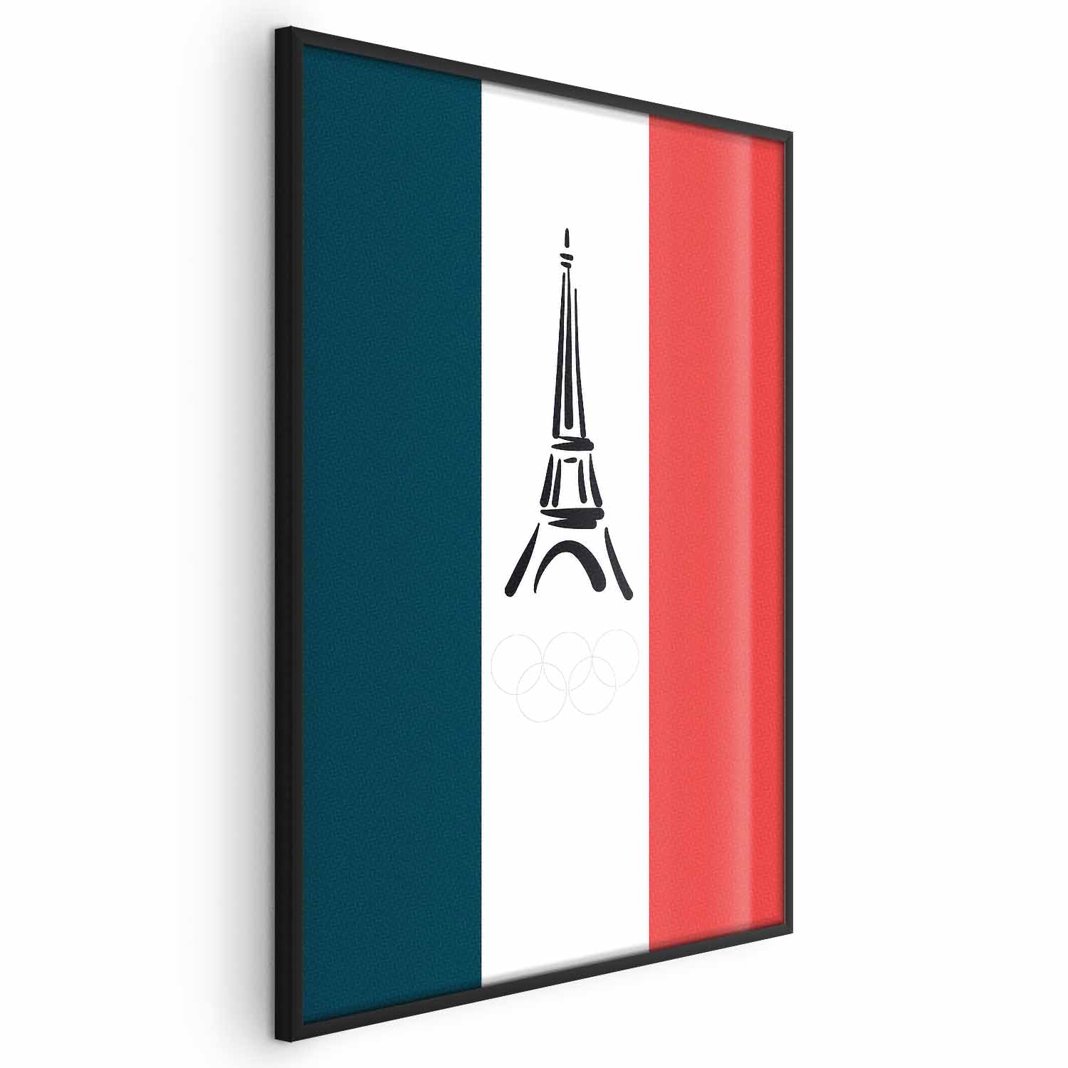 Eiffel Tower French Flag Graphic Poster
