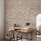 Worn Persian Sand Carpet Ethnic Wall Mural