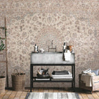 Worn Persian Sand Carpet Ethnic Wall Mural