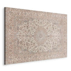 Worn Persian Sand Carpet Motif Canvas Print