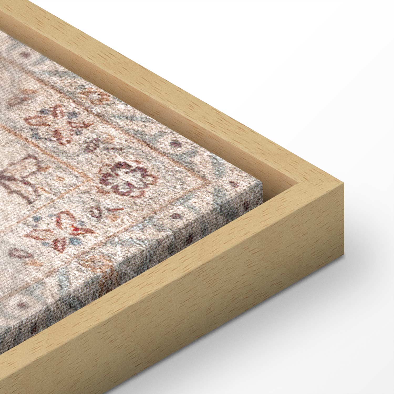Worn Persian Sand Carpet Motif Canvas Print
