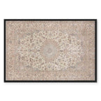 Worn Persian Sand Carpet Motif Canvas Print