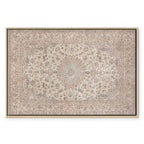 Worn Persian Sand Carpet Motif Canvas Print