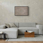 Worn Persian Sand Carpet Motif Canvas Print