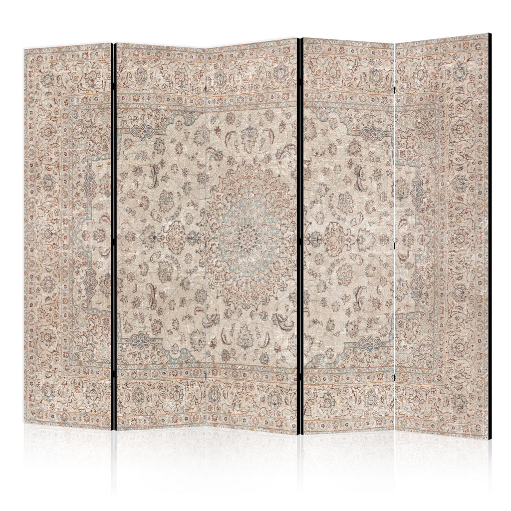 Room Divider Desert Nights Ornamented Persian Carpet in Muted Colors