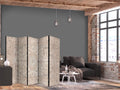 Ornamented Persian Carpet Muted 5-Panel Room Divider