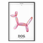 Holographic Retro Dog Multicolor Poster