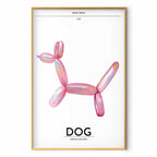 Holographic Retro Dog Multicolor Poster