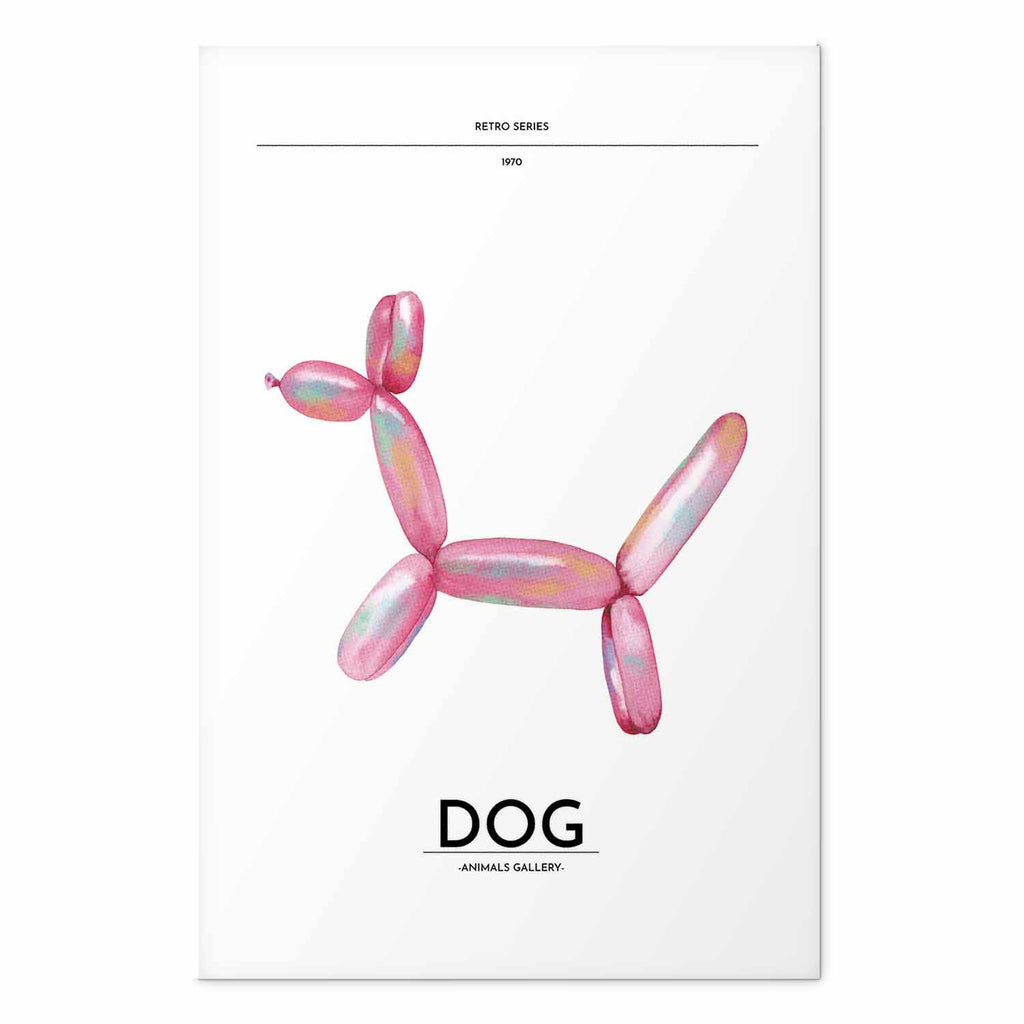 Holographic Retro Dog Multicolor Poster