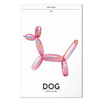 Colorful Retro Dog Canvas Print