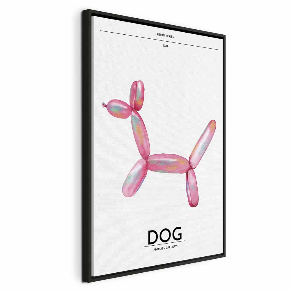 Canvas Print - Holo-Dog - Colorful Dog in Retro Style
