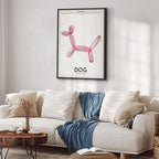 Canvas Print - Holo-Dog - Colorful Dog in Retro Style