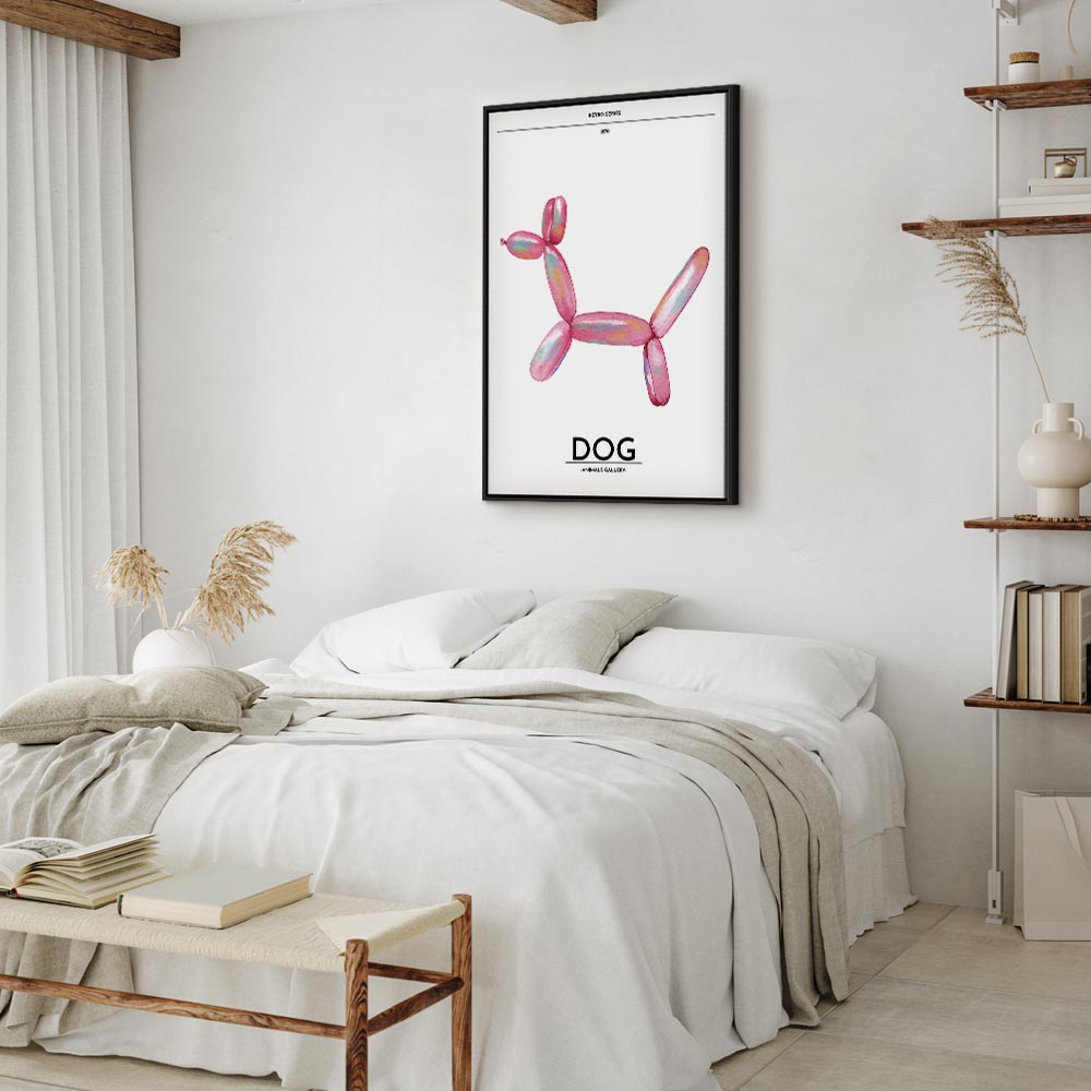 Canvas Print - Holo-Dog - Colorful Dog in Retro Style