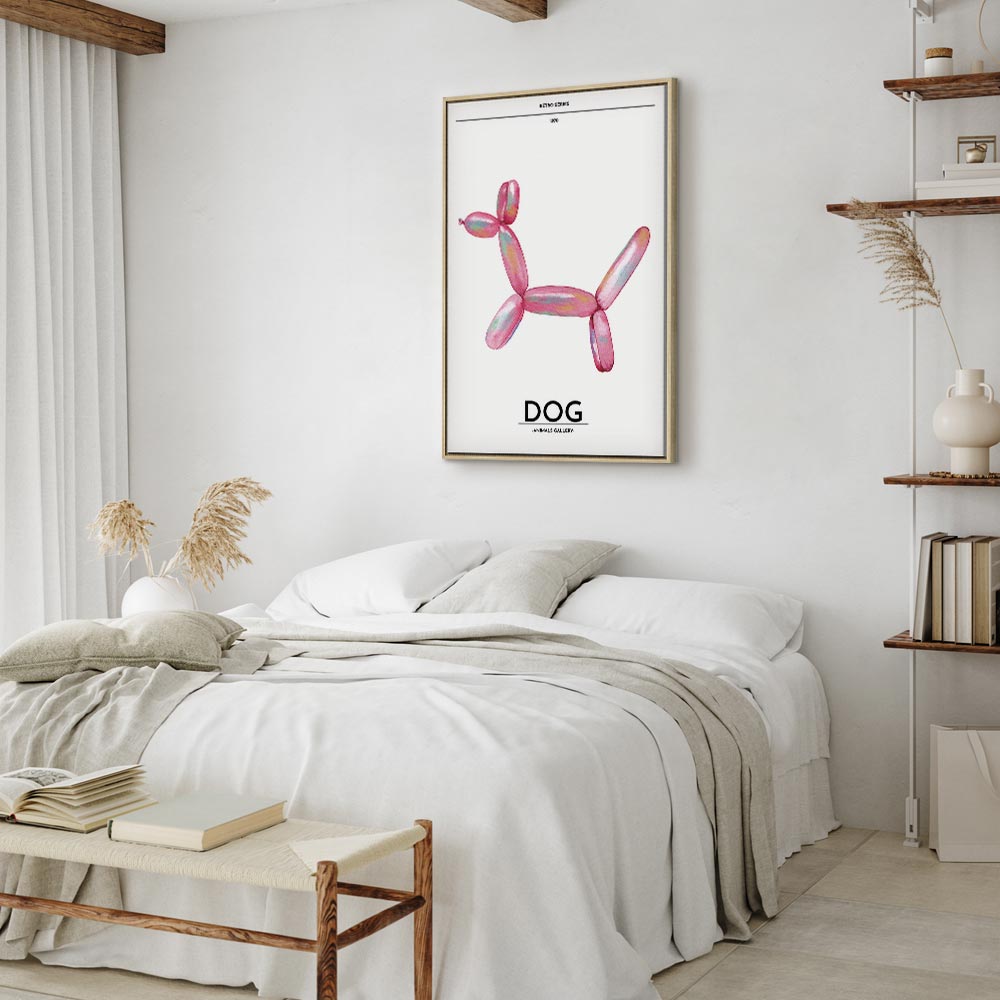 Canvas Print - Holo-Dog - Colorful Dog in Retro Style